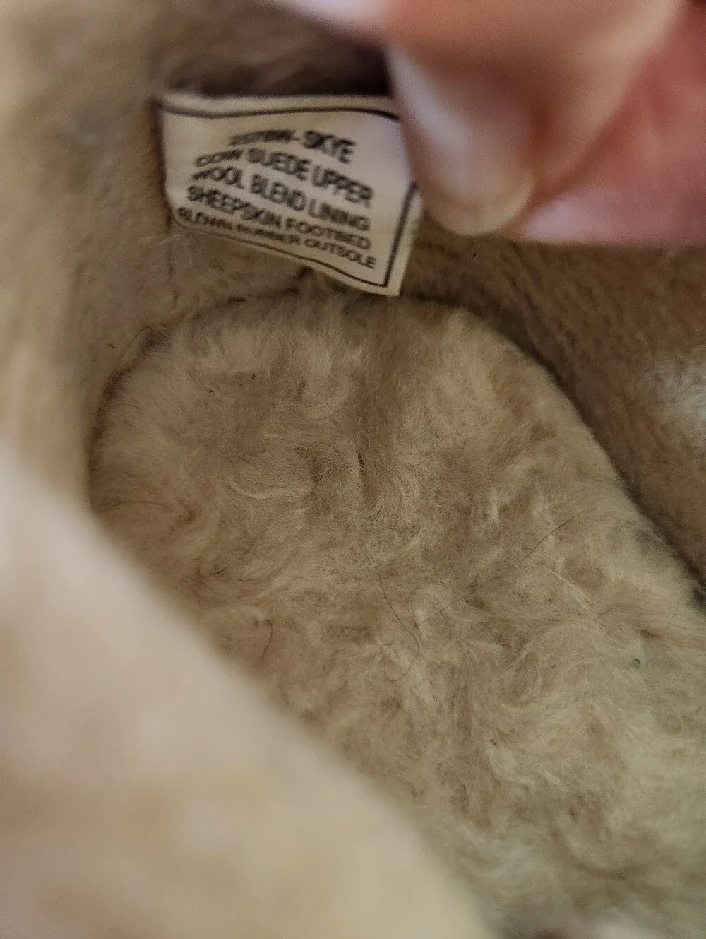 Bear Paw Skye Cow Suede Leather Wool Blend Lining Warm Sheepskin  Outdoor Boots